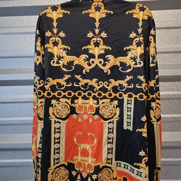Baroque Print Long Sleeve Shirt - Picture 4 of 4
